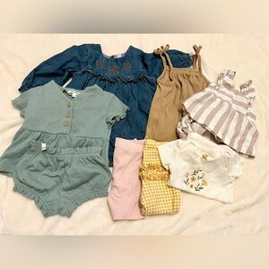 Baby girl bundle of clothes